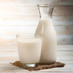 Milk glass and milk jar